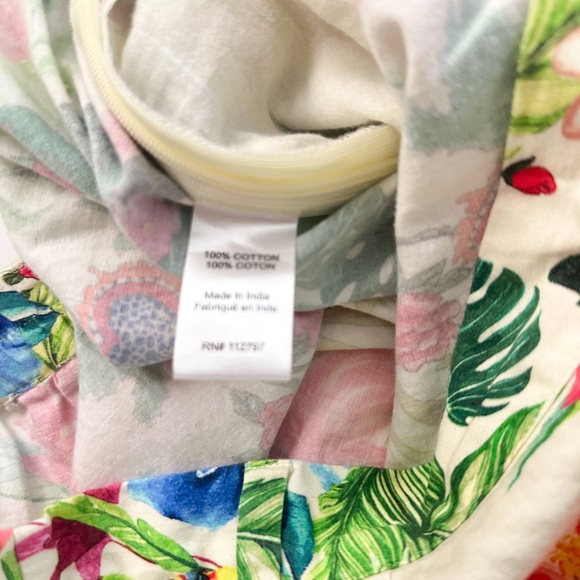 Miguelina Zendaya Floral Pants Cropped Wide Leg Tropical -‎ Large - Picture 5 of 9